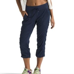 The North Face Aphrodite 2.0 Water Resistant Navy Blue Drawstring Capri Pants XS